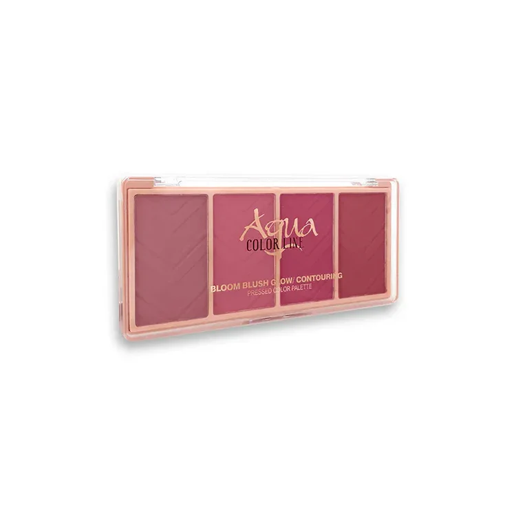 Aqua Color Line Bloom Blusher Glow & Contouring Kit - 4 Groups - Image 2