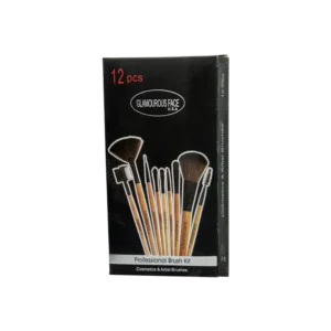 Glamorous Face 12 Piece Leather Brush Set