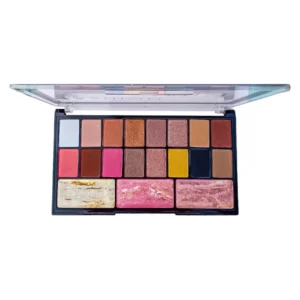 Glamorous Face Eyeshadow Palette 14 Shimmer, 2 Matte, Terracotta Blush, Highlighter - 2 Groups