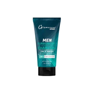 Glamorous Face Men Face Wash Turbo Boost Charcoal 3-in-1 150gm