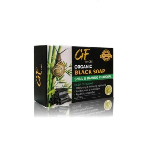 Glamorous Face Organic Black Soap Snail & Bamboo Charcoal - 100gm