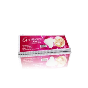 Glamorous Face Wax Cotton Strips - Small