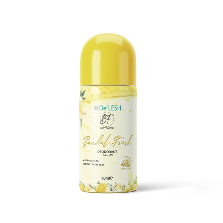 Delesh Body Factor Roll On Sandal Fresh - 50ml