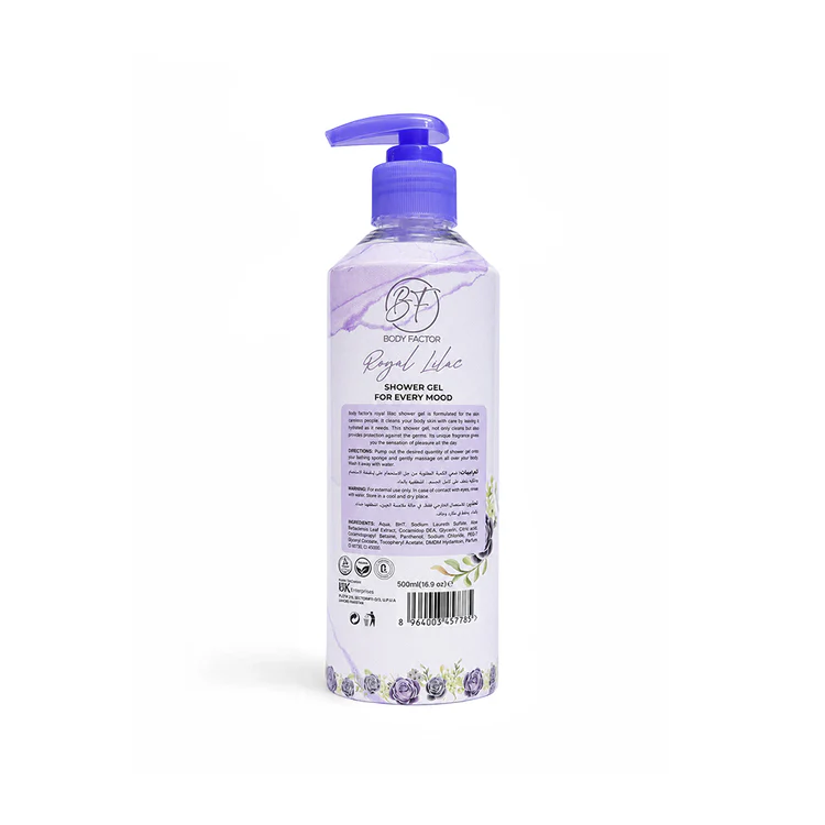 Delesh Body Factor Shower Gel Royal Lalic - 500ml - Image 2