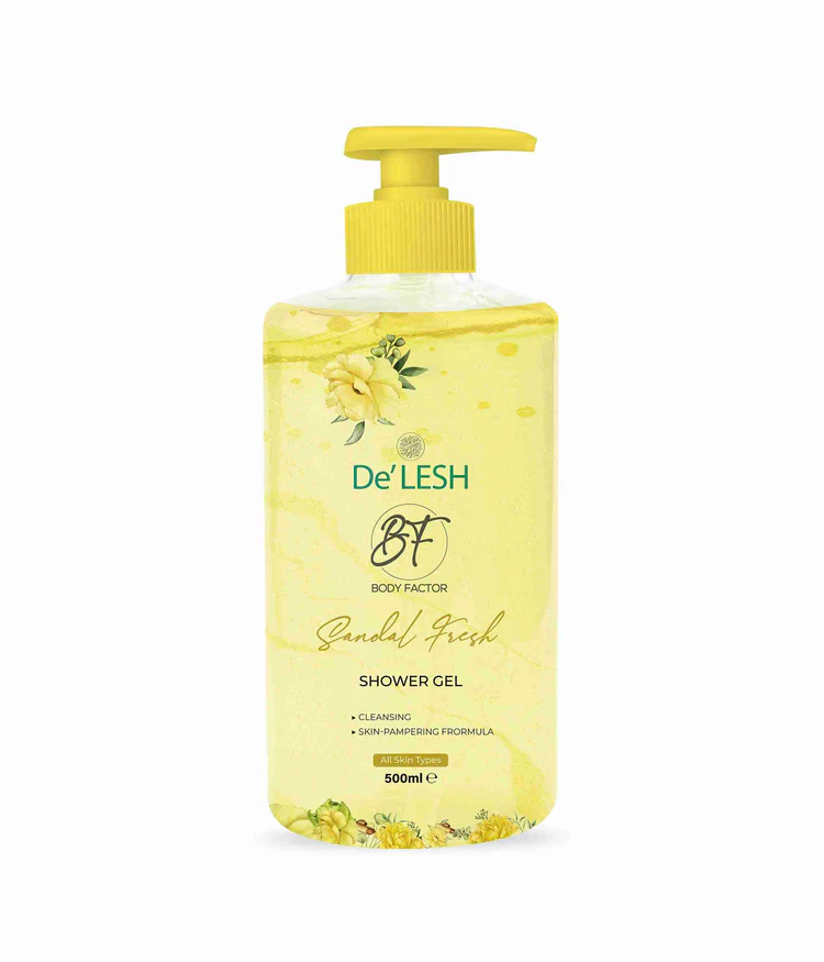 Delesh Body Factor Shower Gel Sandal Fresh - 500ml