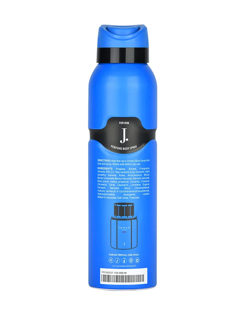 J. Janan Sport Pour Homme Perfume Body Spray 150ml - Image 2