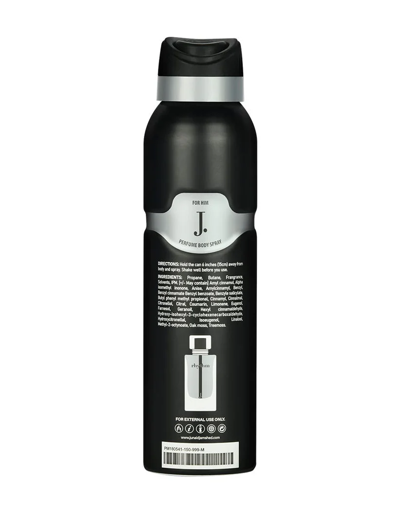J. Rhythm Pour Homme Perfume Body Spray 150ml - Image 2