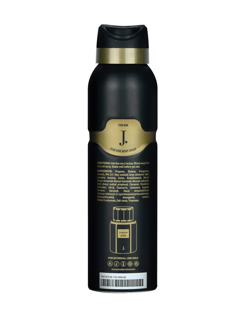 J. Janan Gold Pour Homme Perfume Body Spray 150ml - Image 2