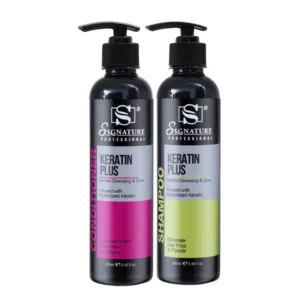 Signature Keratin Plus Shampoo & Conditioner Combo – Home Keratin Kit