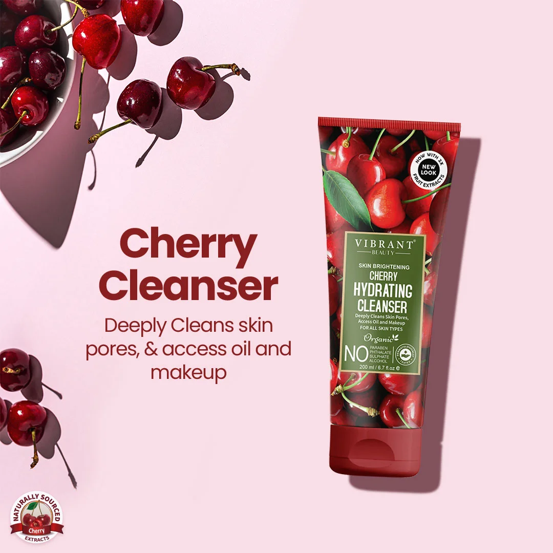 Vibrant Beauty Cherry Hydrating Cleanser - 200ml - Image 2