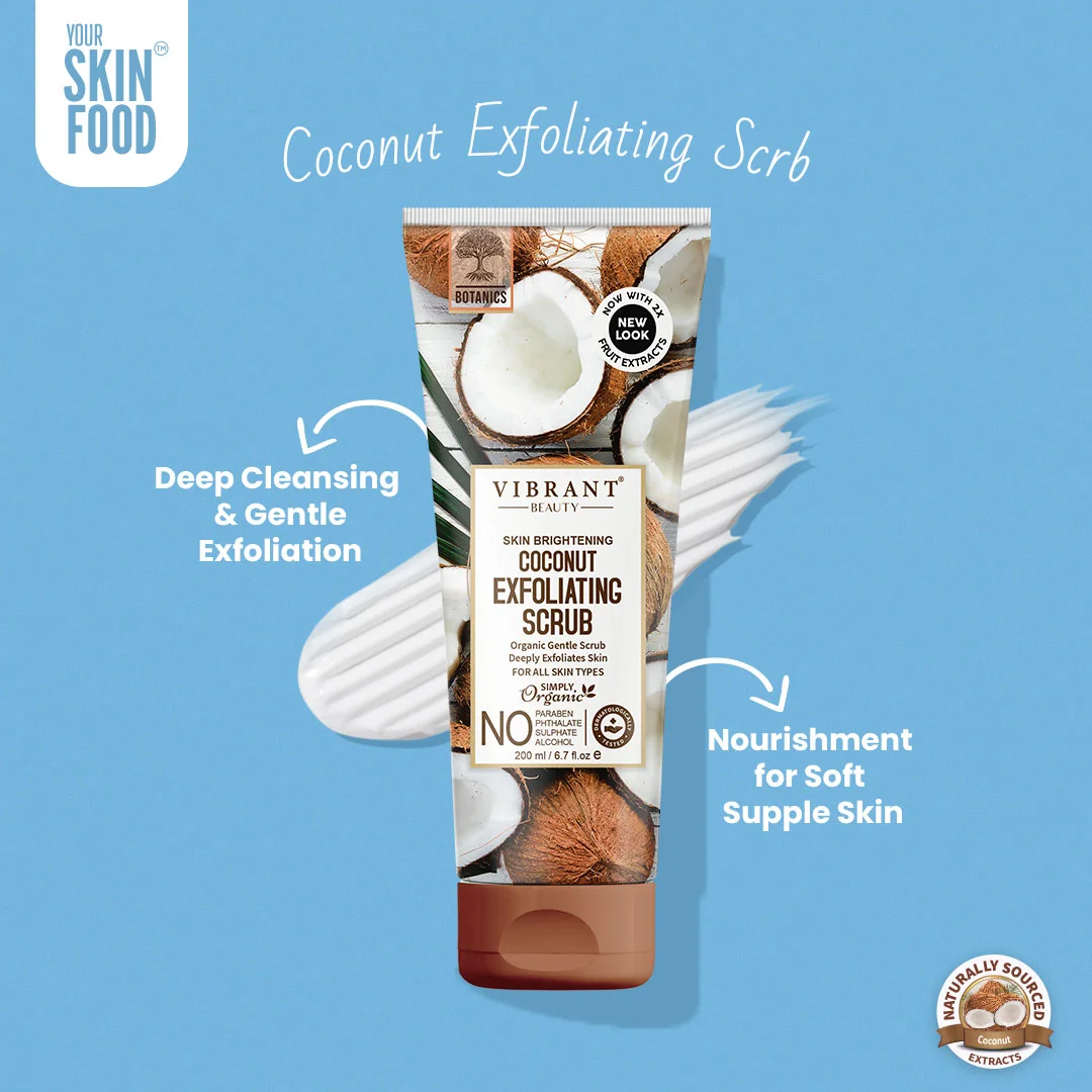 Vibrant Beauty Coconut Exfoliating Scrub - 200ml - Image 2