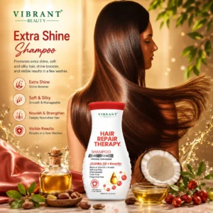 Vibrant Beauty Hair Repair Therapy Shampoo Extra Shine (Jojoba Oil + Keratin) - 400ml