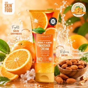 Vibrant Beauty Orange & Almond Massage Cream = 200ml