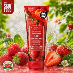 Vibrant Beauty Strawberry 3in1 Scrub-Mask-Wash - 200ml